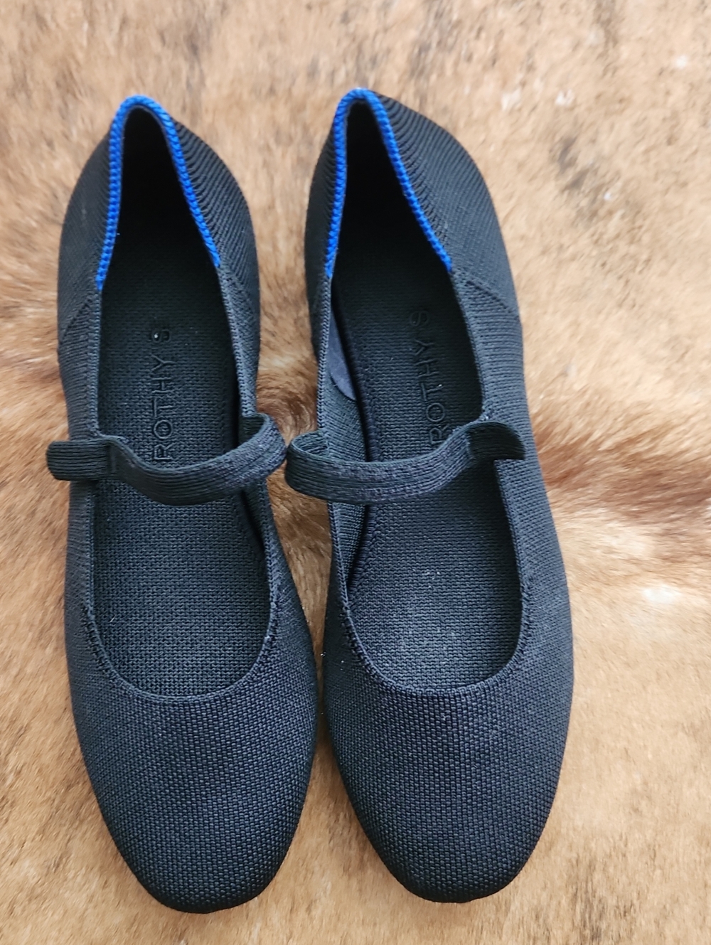ROTHYS black Mary Jane Slip On Shoes Size 8.5